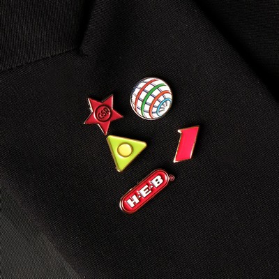 Soft Enamel Lapel Pins - 1/2" W x 1/2" H Diestruck